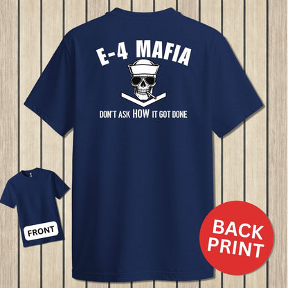 NavyHumor Classic Tee Navy / S E-4 Mafia