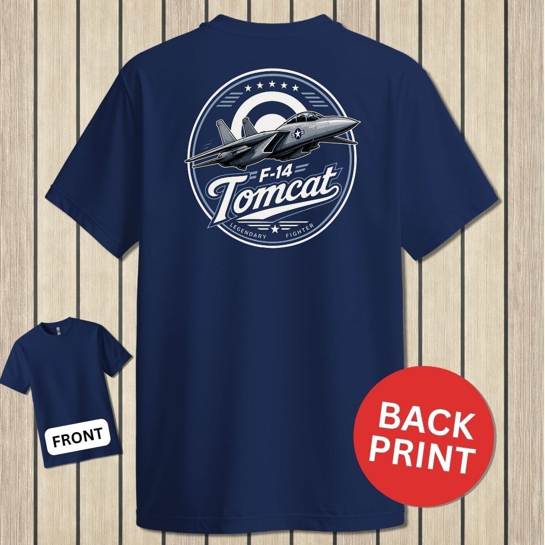 NavyHumor Classic Tee Navy / S F-14 Tomcat - Legendary Fighter