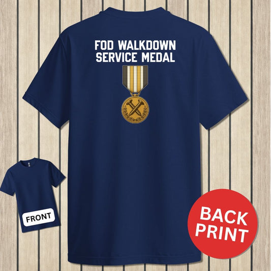 NavyHumor Classic Tee Navy / S FOD Walkdown Service Medal