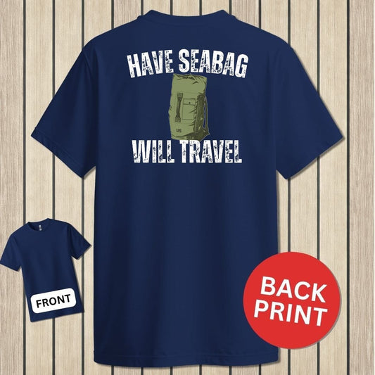 NavyHumor Classic Tee Navy / S Have Seabag, Will Travel
