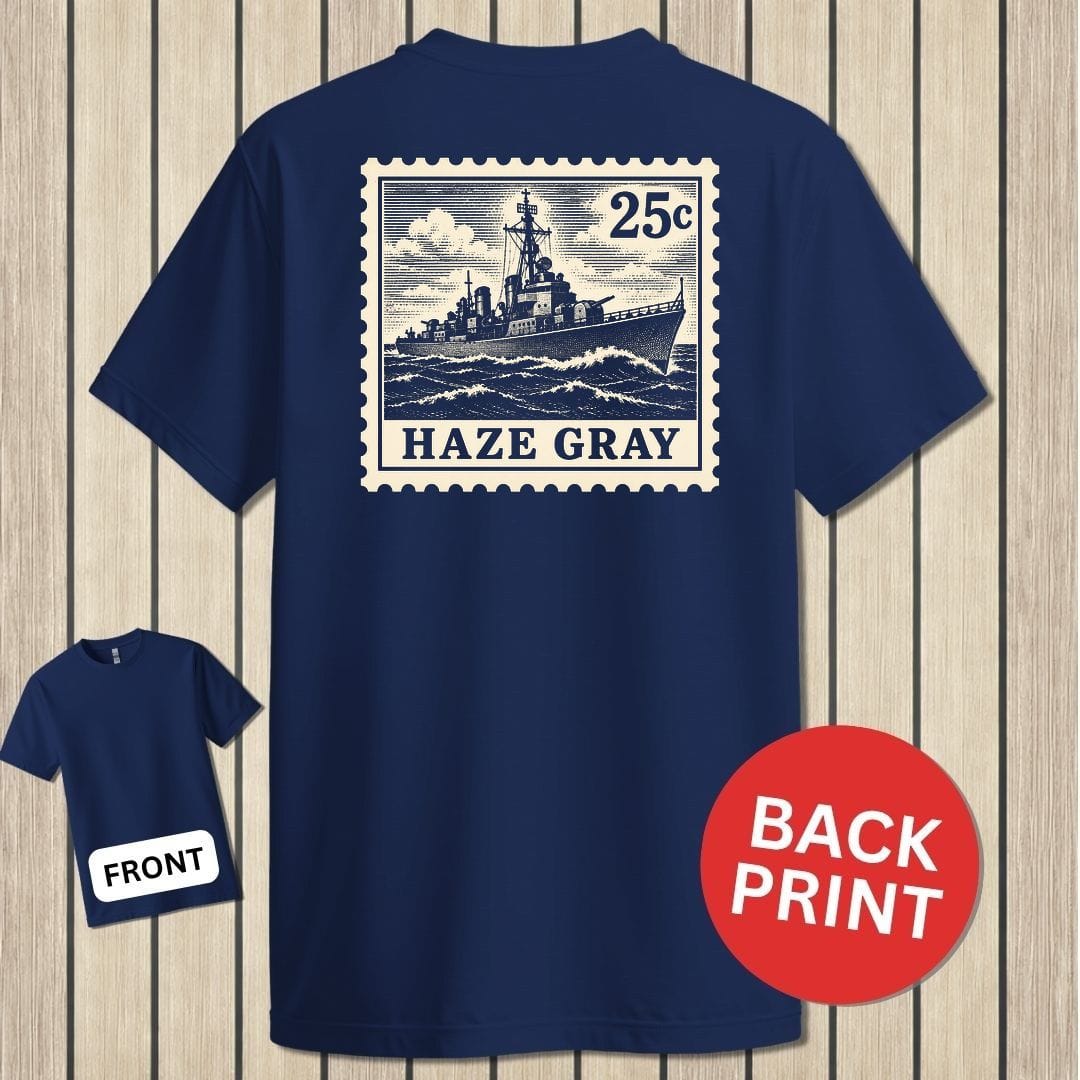 NavyHumor Classic Tee Navy / S Haze Gray Stamp