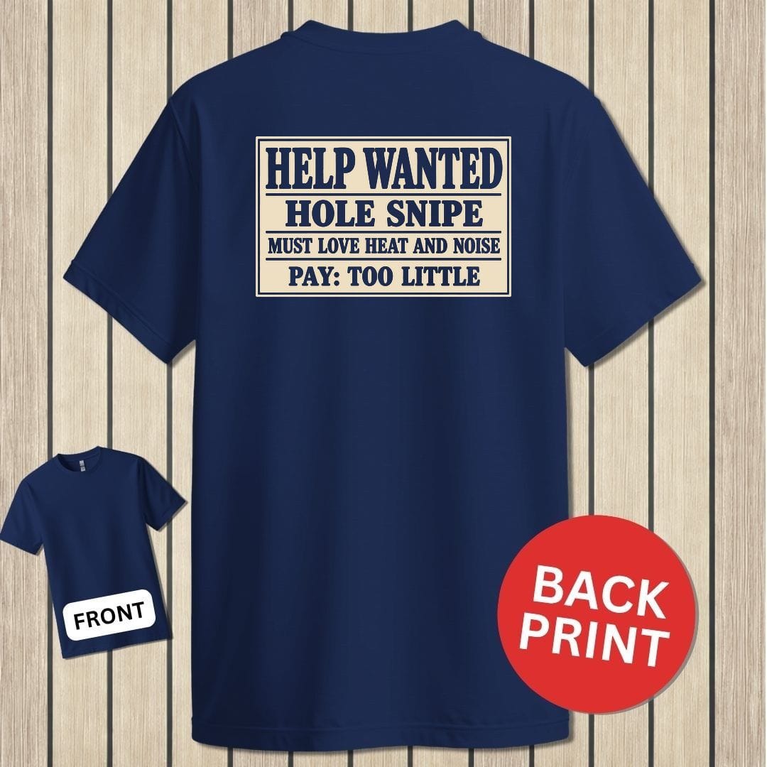 NavyHumor Classic Tee Navy / S Hole Snipe Help Wanted