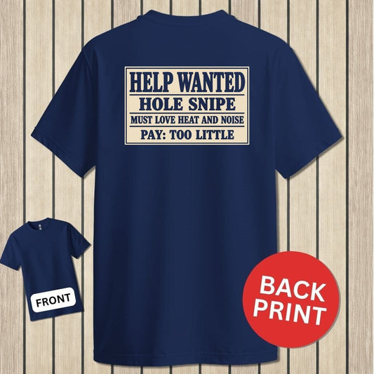 NavyHumor Classic Tee Navy / S Hole Snipe Help Wanted