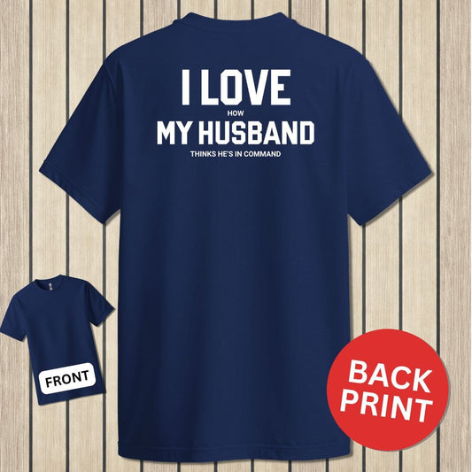 NavyHumor Classic Tee Navy / S I Love My Husband