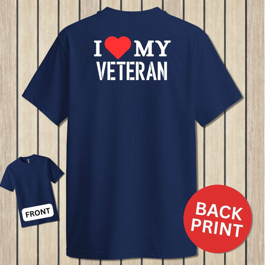 NavyHumor Classic Tee Navy / S I Love My Veteran