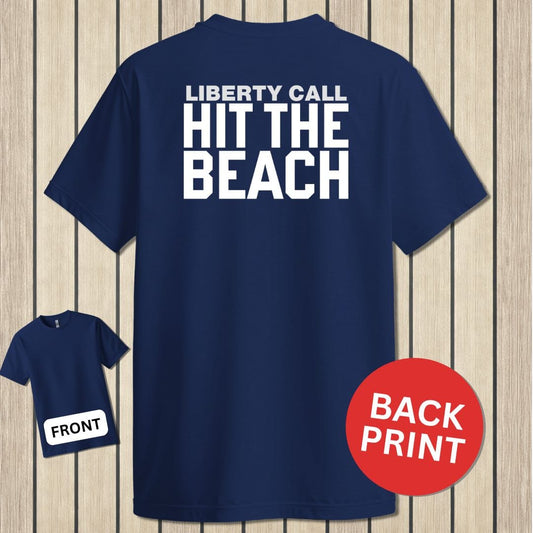 NavyHumor Classic Tee Navy / S Liberty Call - Hit The Beach