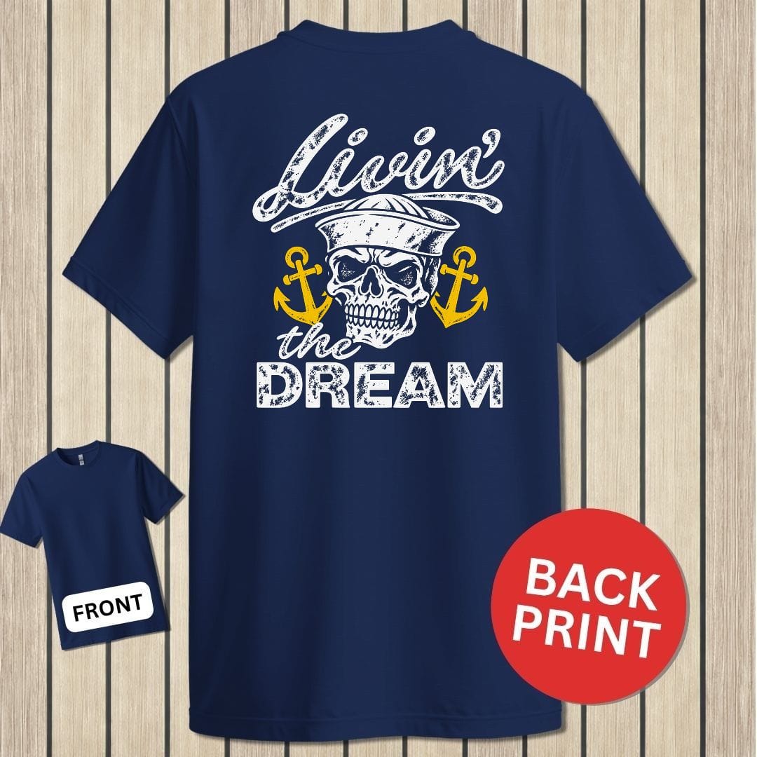 NavyHumor Classic Tee Navy / S Livin' The Dream