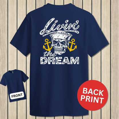 NavyHumor Classic Tee Navy / S Livin' The Dream