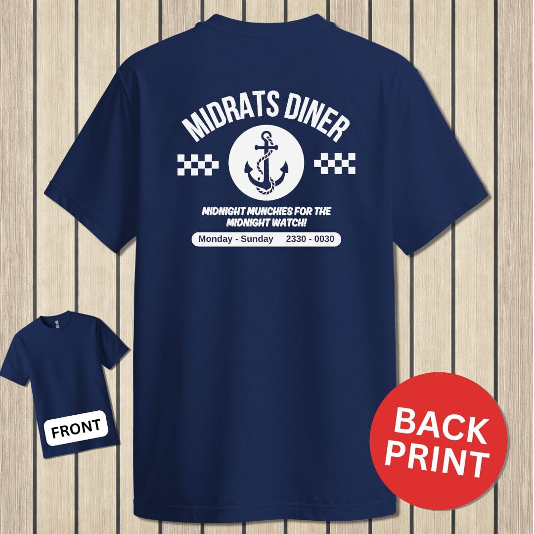 NavyHumor Classic Tee Navy / S MIdrats Diner - Anchor