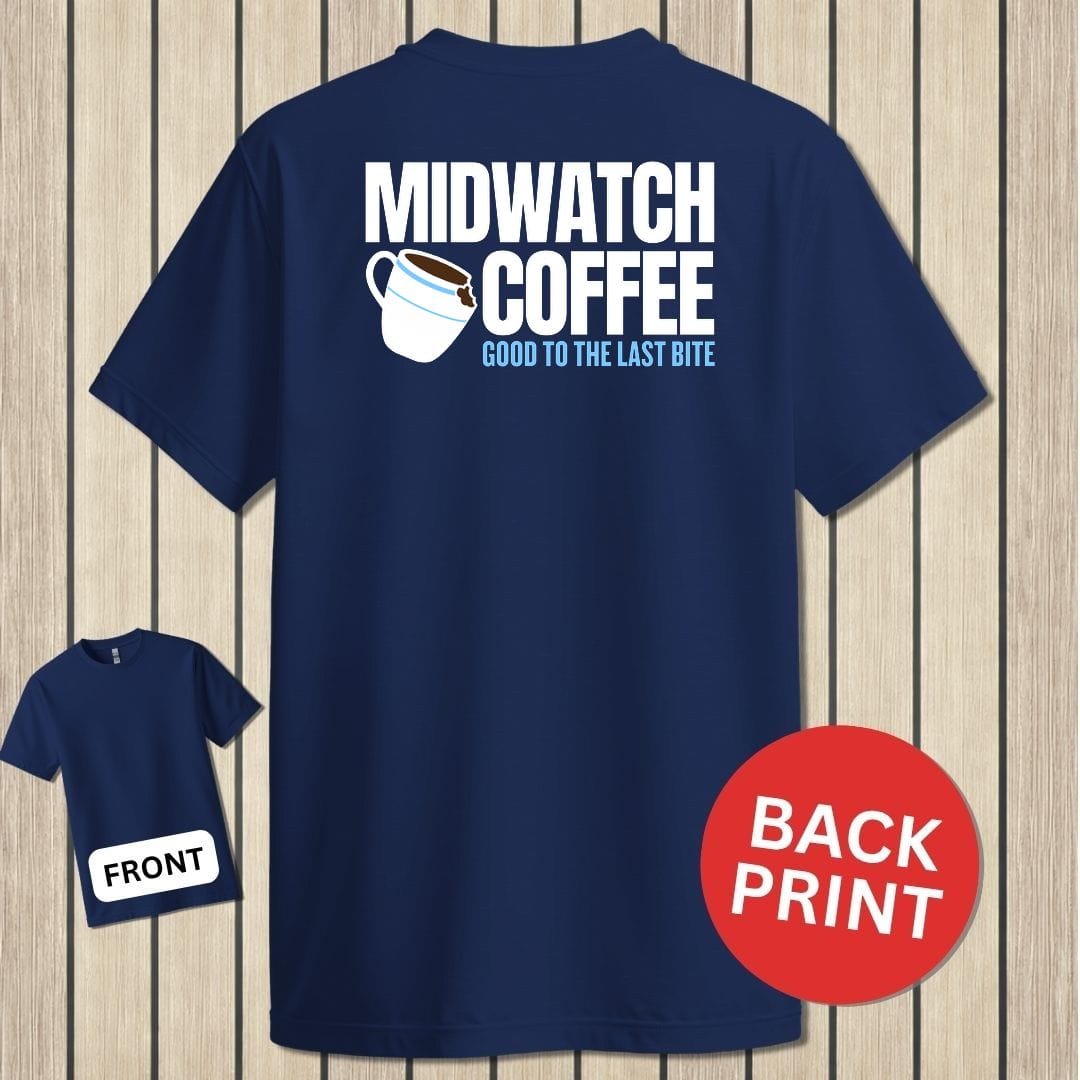 NavyHumor Classic Tee Navy / S Midwatch Coffee - Good to the Last Bite