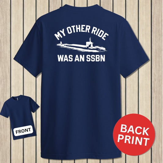 NavyHumor Classic Tee Navy / S My Other Ride  - SSBN