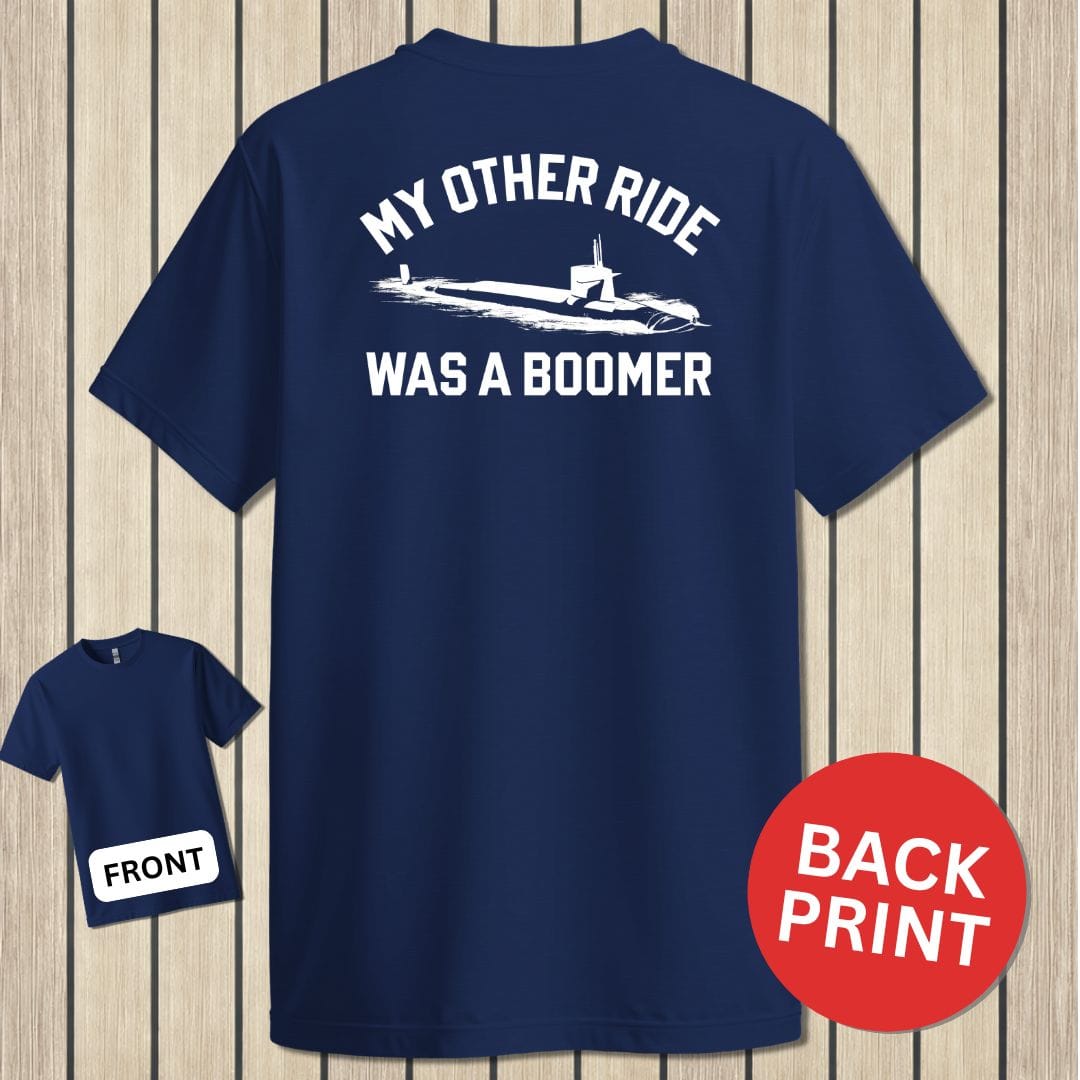 NavyHumor Classic Tee Navy / S My Other Ride Was A Boomer