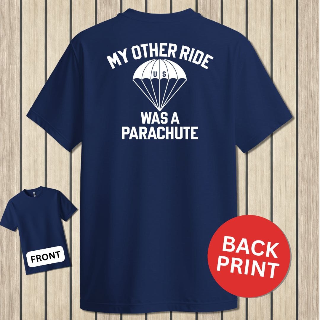 NavyHumor Classic Tee Navy / S My Other Ride Was A Parachute