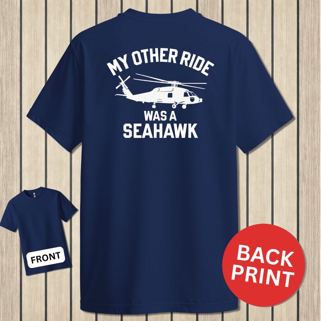 NavyHumor Classic Tee Navy / S My Other Ride Was A Seahawk