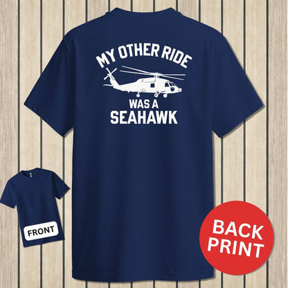 NavyHumor Classic Tee Navy / S My Other Ride Was A Seahawk