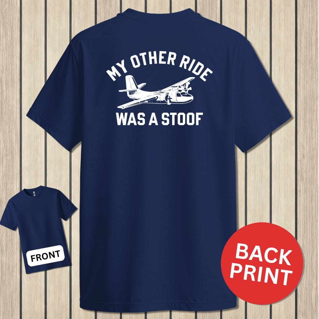 NavyHumor Classic Tee Navy / S My Other Ride Was A STOOF