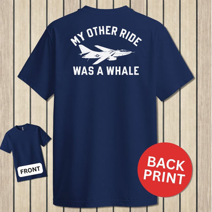 NavyHumor Classic Tee Navy / S My Other Ride Was A Whale