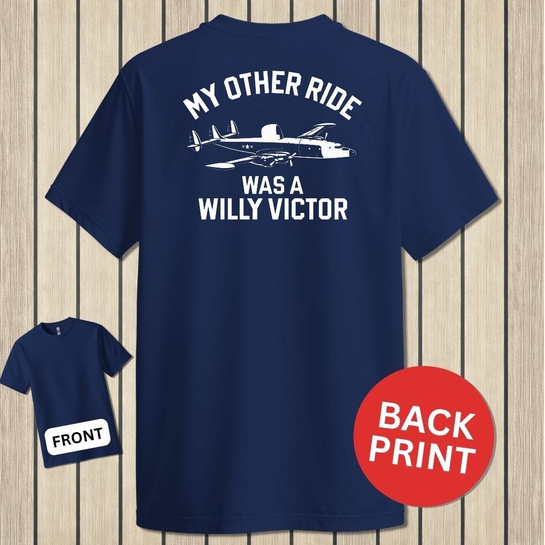 NavyHumor Classic Tee Navy / S My Other Ride Was A Willy Victor