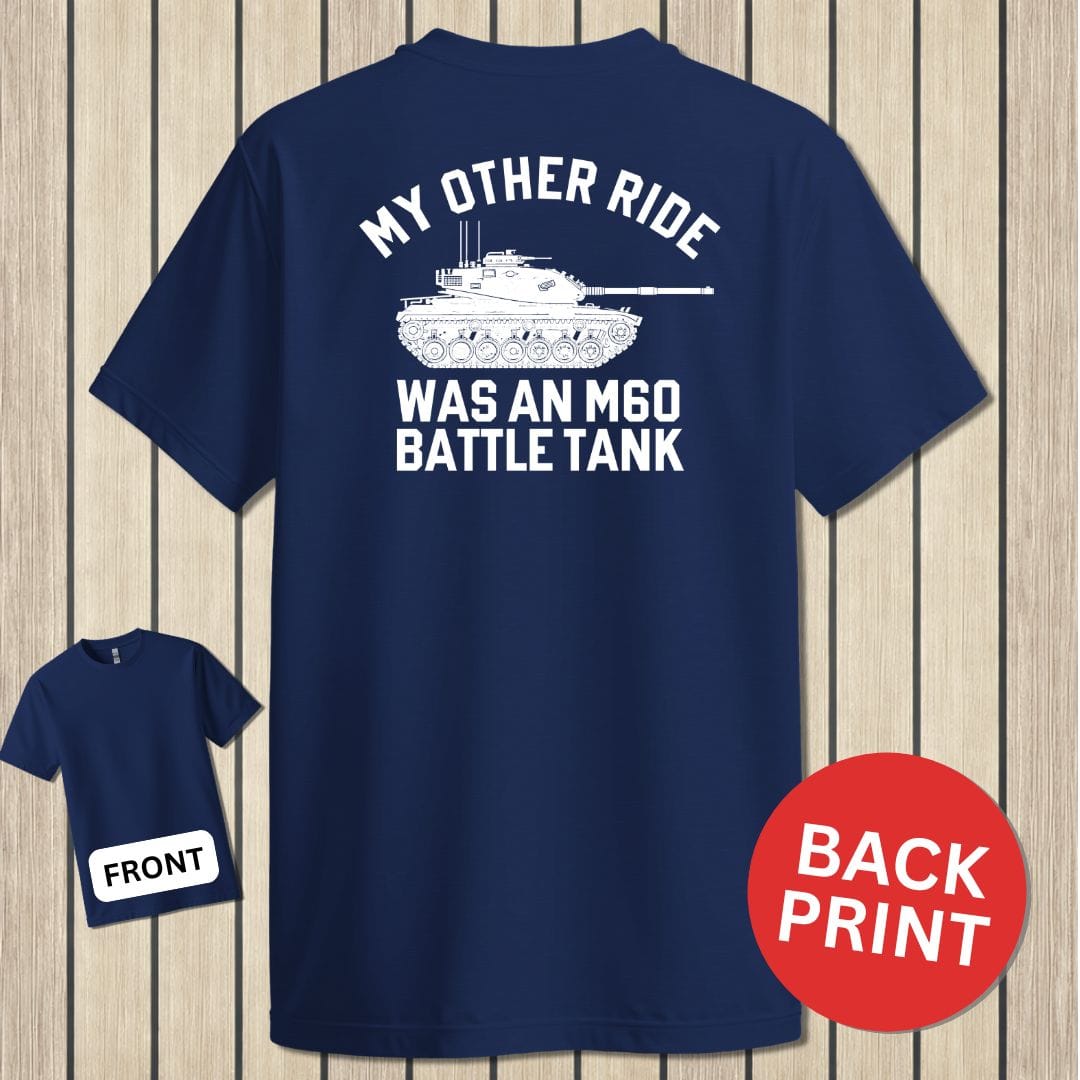 NavyHumor Classic Tee Navy / S My Other Ride Was An M60