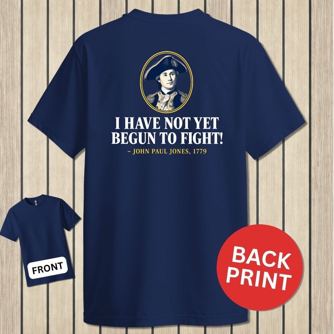NavyHumor Classic Tee Navy / S Not Yet Begun To Fight - JPJ