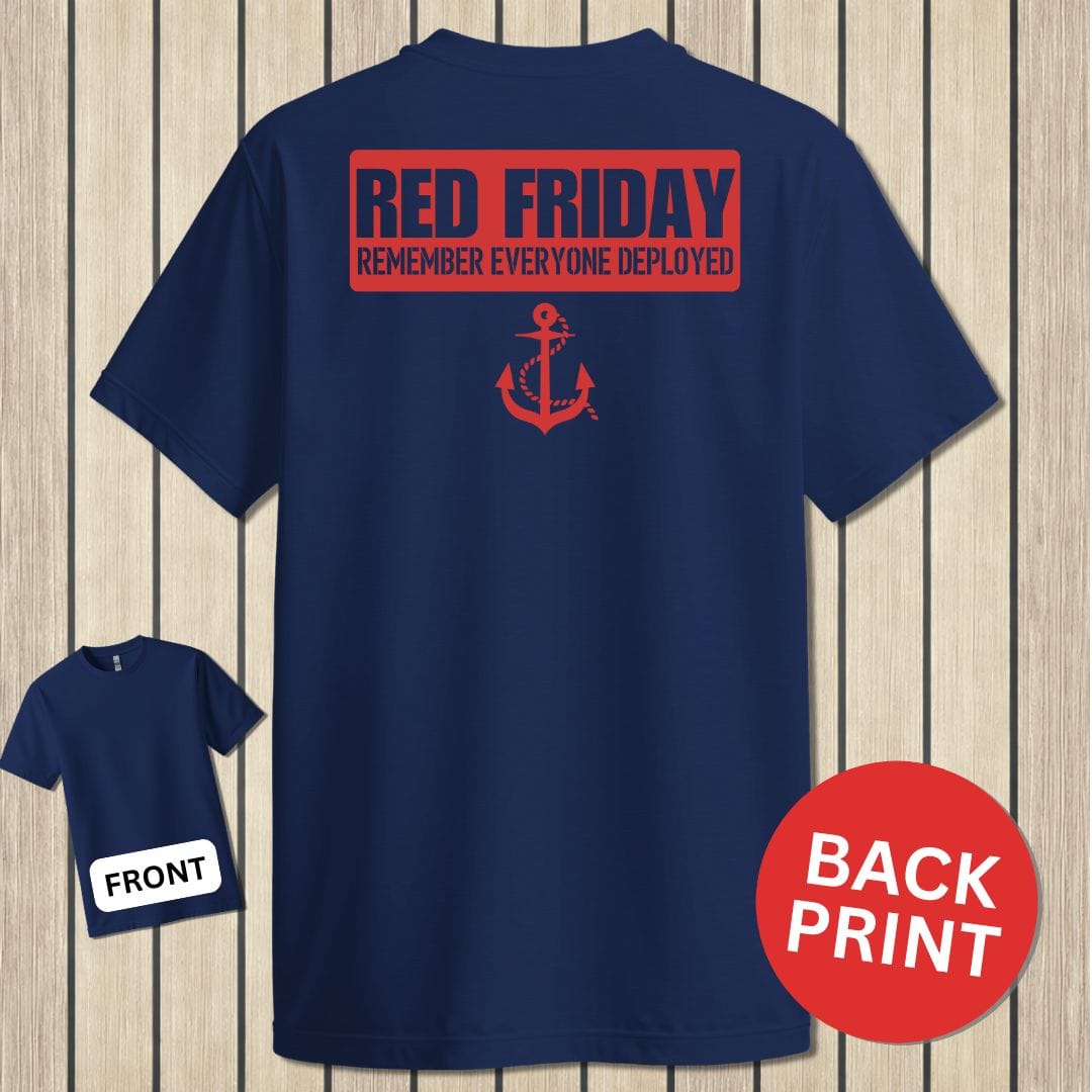 NavyHumor Classic Tee Navy / S Red Friday Banner