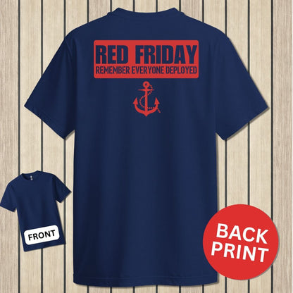 NavyHumor Classic Tee Navy / S Red Friday Banner