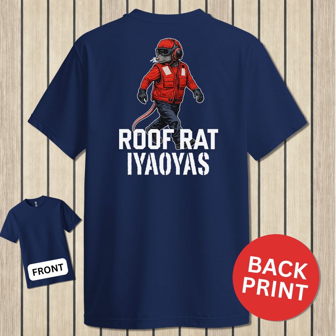 NavyHumor Classic Tee Navy / S Roof Rat - Red