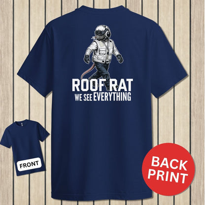 NavyHumor Classic Tee Navy / S Roof Rat - White