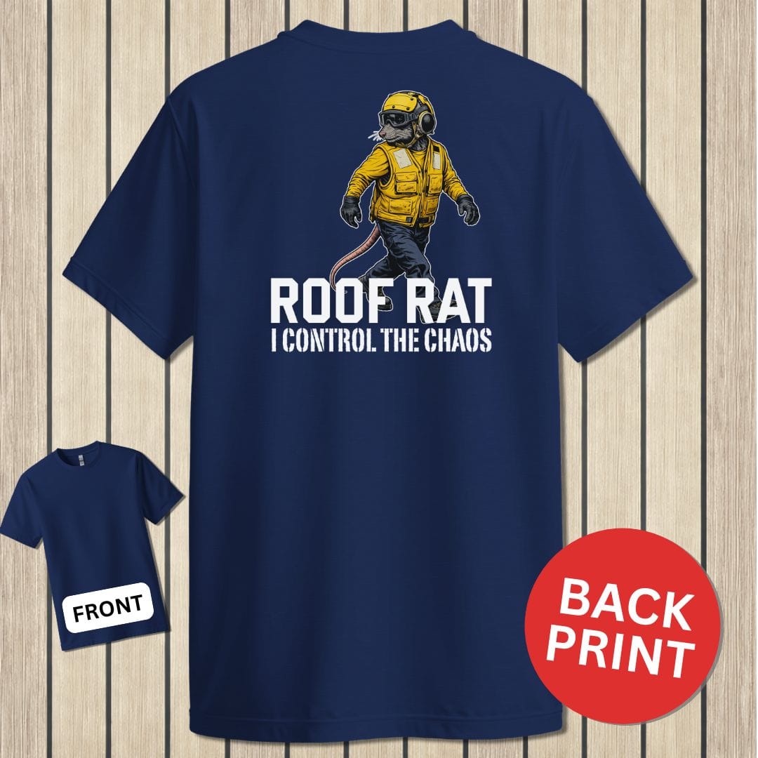 NavyHumor Classic Tee Navy / S Roof Rat - Yellow