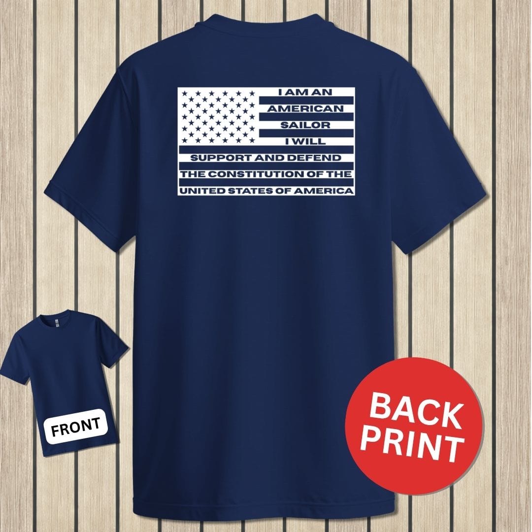 NavyHumor Classic Tee Navy / S Sailor's Creed Flag