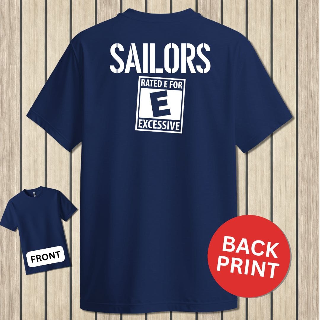 NavyHumor Classic Tee Navy / S Sailors - Rated E for Excessive