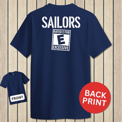 NavyHumor Classic Tee Navy / S Sailors - Rated E for Excessive