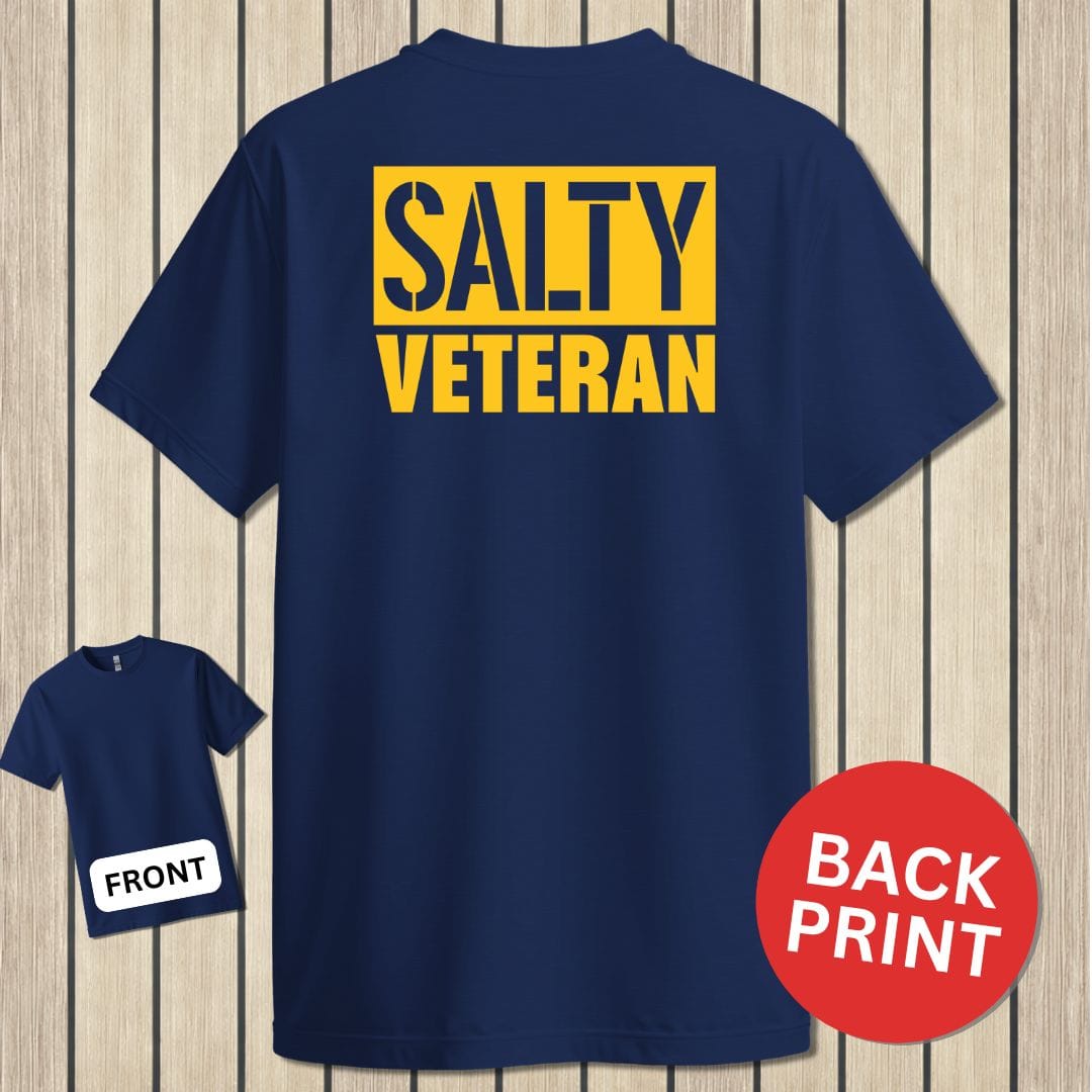 NavyHumor Classic Tee Navy / S Salty Veteran - Block
