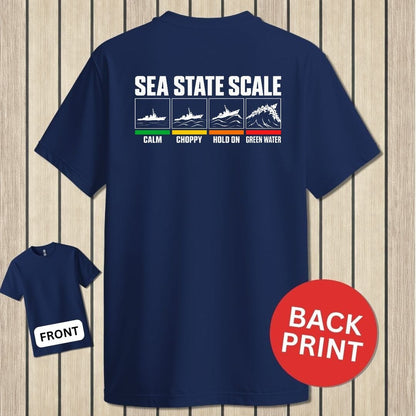 NavyHumor Classic Tee Navy / S Sea State Scale