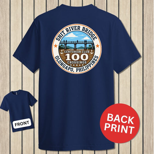 NavyHumor Classic Tee Navy / S Shit River Bridge Centurion Club