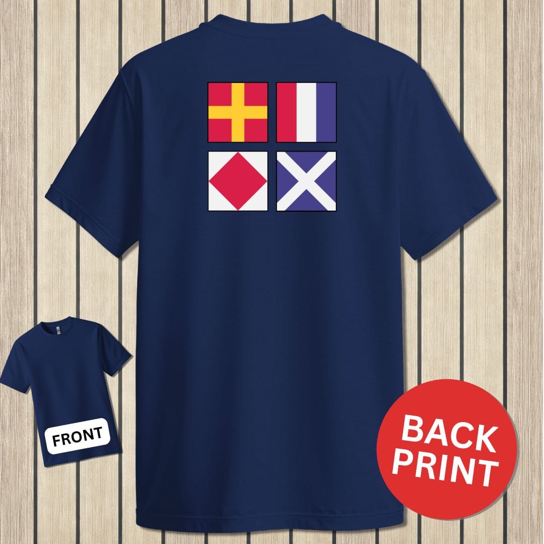 NavyHumor Classic Tee Navy / S Signal Flag RTFM
