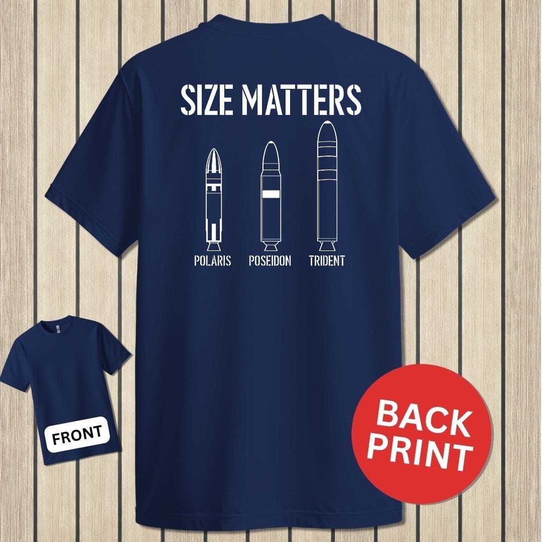 NavyHumor Classic Tee Navy / S Size Matters - Submarine
