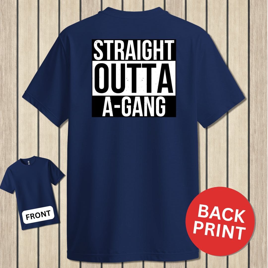 NavyHumor Classic Tee Navy / S Straight Outta A-Gang