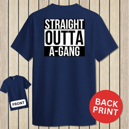 NavyHumor Classic Tee Navy / S Straight Outta A-Gang