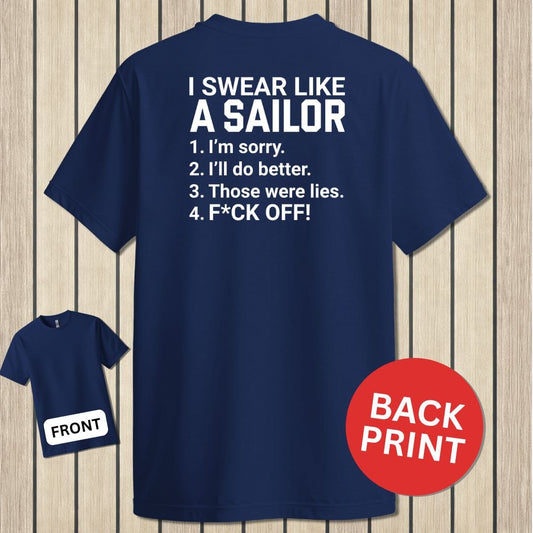 NavyHumor Classic Tee Navy / S Swear Like A Sailor
