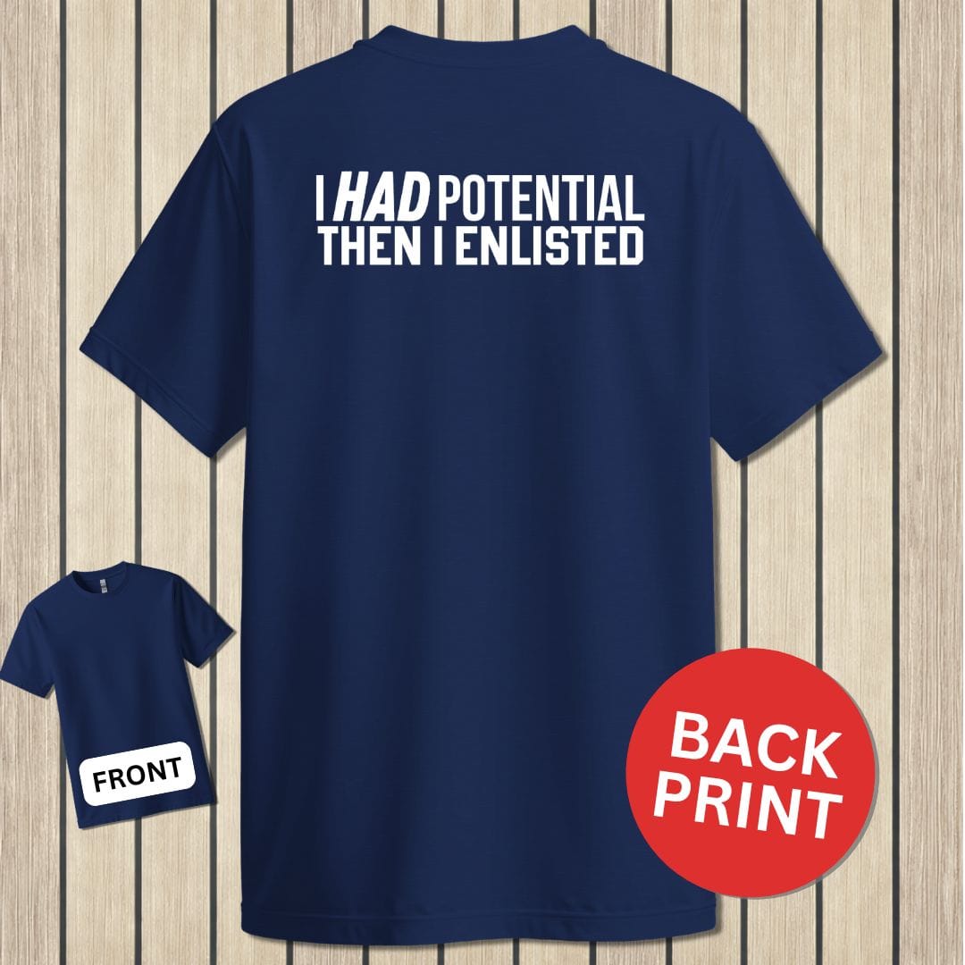 NavyHumor Classic Tee Navy / S Then I Enlisted
