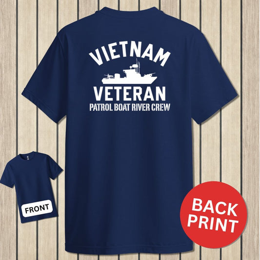 NavyHumor Classic Tee Navy / S Vietnam Veteran - PBR Crew