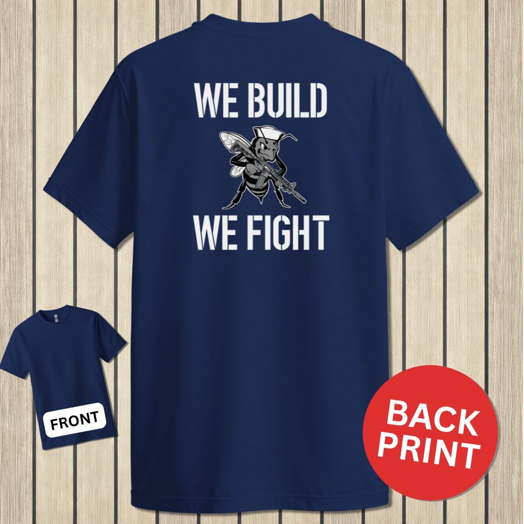 NavyHumor Classic Tee Navy / S We Build, We Fight