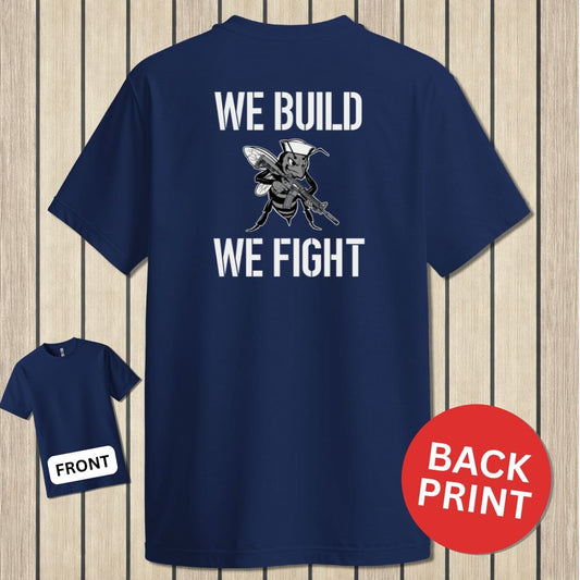 NavyHumor Classic Tee Navy / S We Build, We Fight