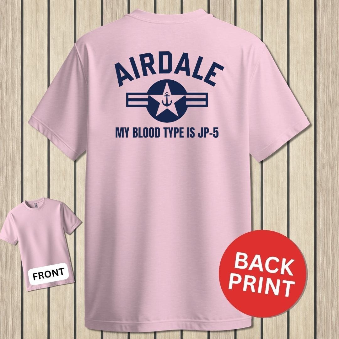 NavyHumor Classic Tee Pink / S Airdale - My Blood Type Is JP-5
