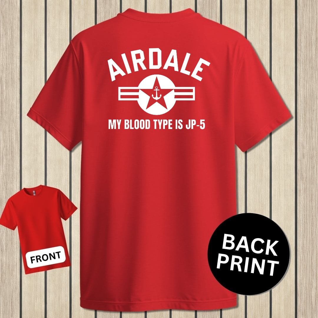 NavyHumor Classic Tee Red / S Airdale - My Blood Type Is JP-5