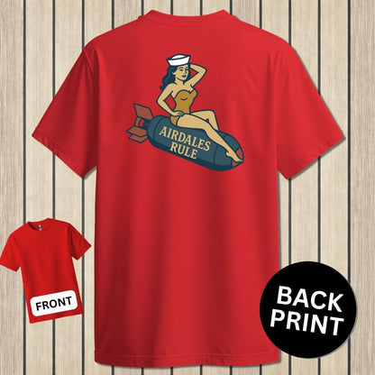 NavyHumor Classic Tee Red / S Airdales Rule Tattoo