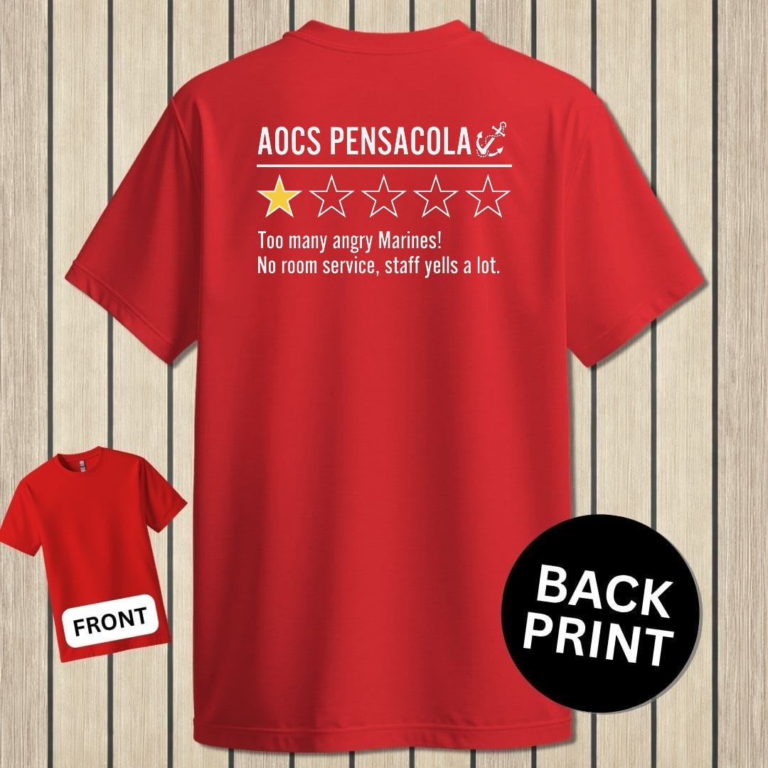 NavyHumor Classic Tee Red / S AOCS Pensacola Review