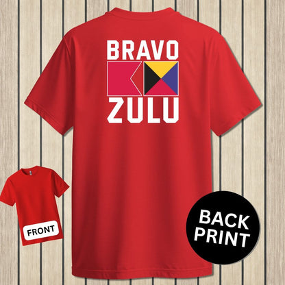 NavyHumor Classic Tee Red / S Bravo Zulu