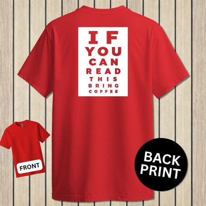 NavyHumor Classic Tee Red / S Bring Coffee Eye Chart
